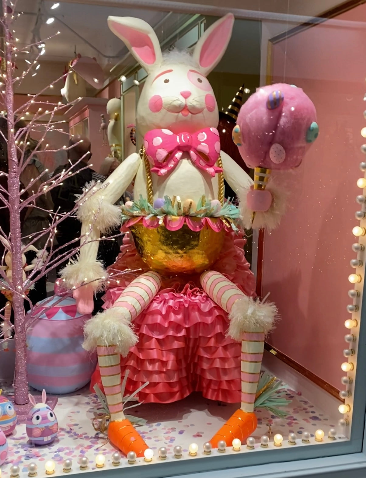 Glitterville Pinky Cotton Tail Bunny Display